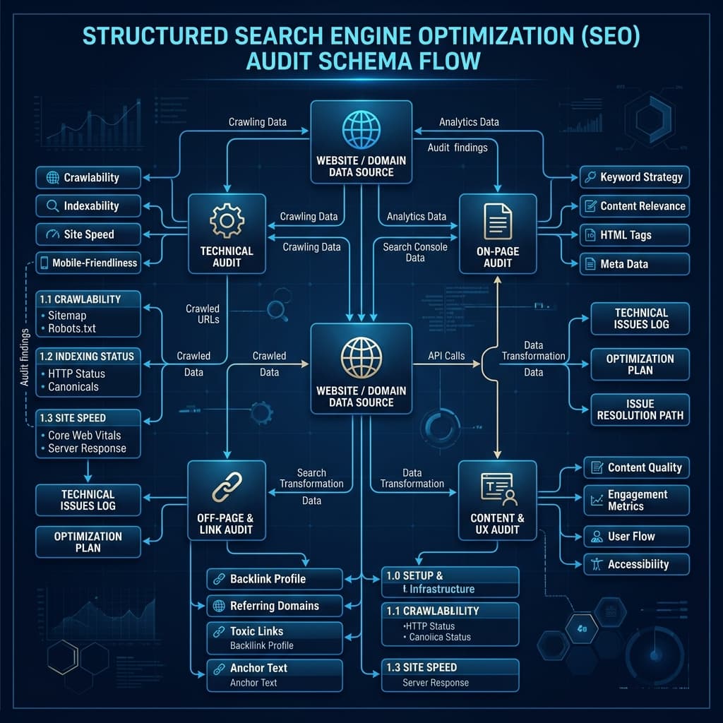 Semantic SEO entity graph architecture